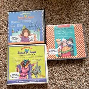 Lot of 3 Junie B. Jones Audiobooks Books 5-12 & Junie B. First Grader Dumb Bunny